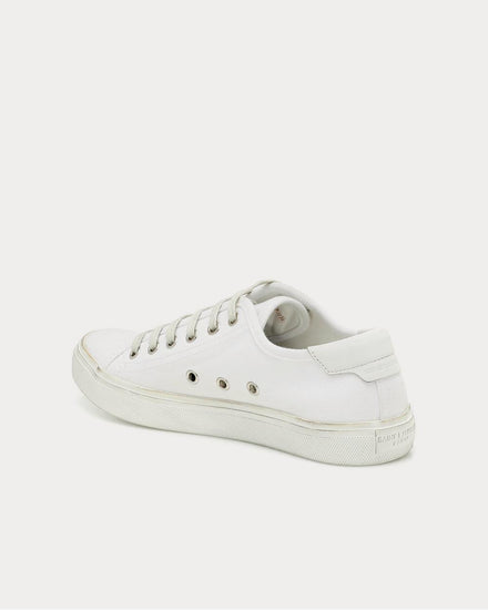 Saint Laurent Malibu canvas Blanc Optique Low Top Sneakers - 3