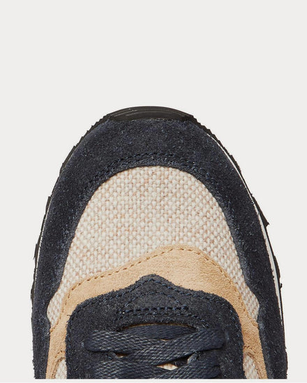 Visvim Roland Leather-Trimmed Suede and Canvas  Navy low top sneakers - 5