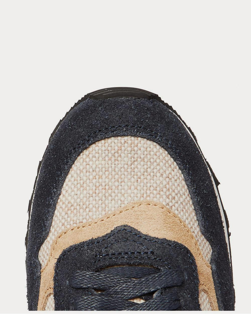 Visvim Roland Leather-Trimmed Suede and Canvas  Navy low top sneakers - 5