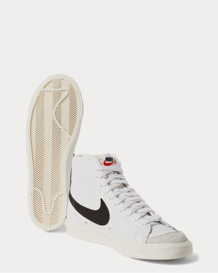 Nike Blazer Mid '77 Suede-Trimmed Leather  White high top sneakers - 3
