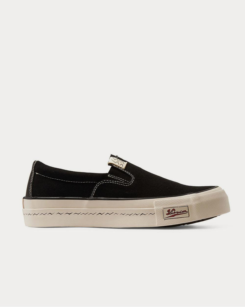 Visvim Skagway Canvas Slip-On  Black low top sneakers - 1