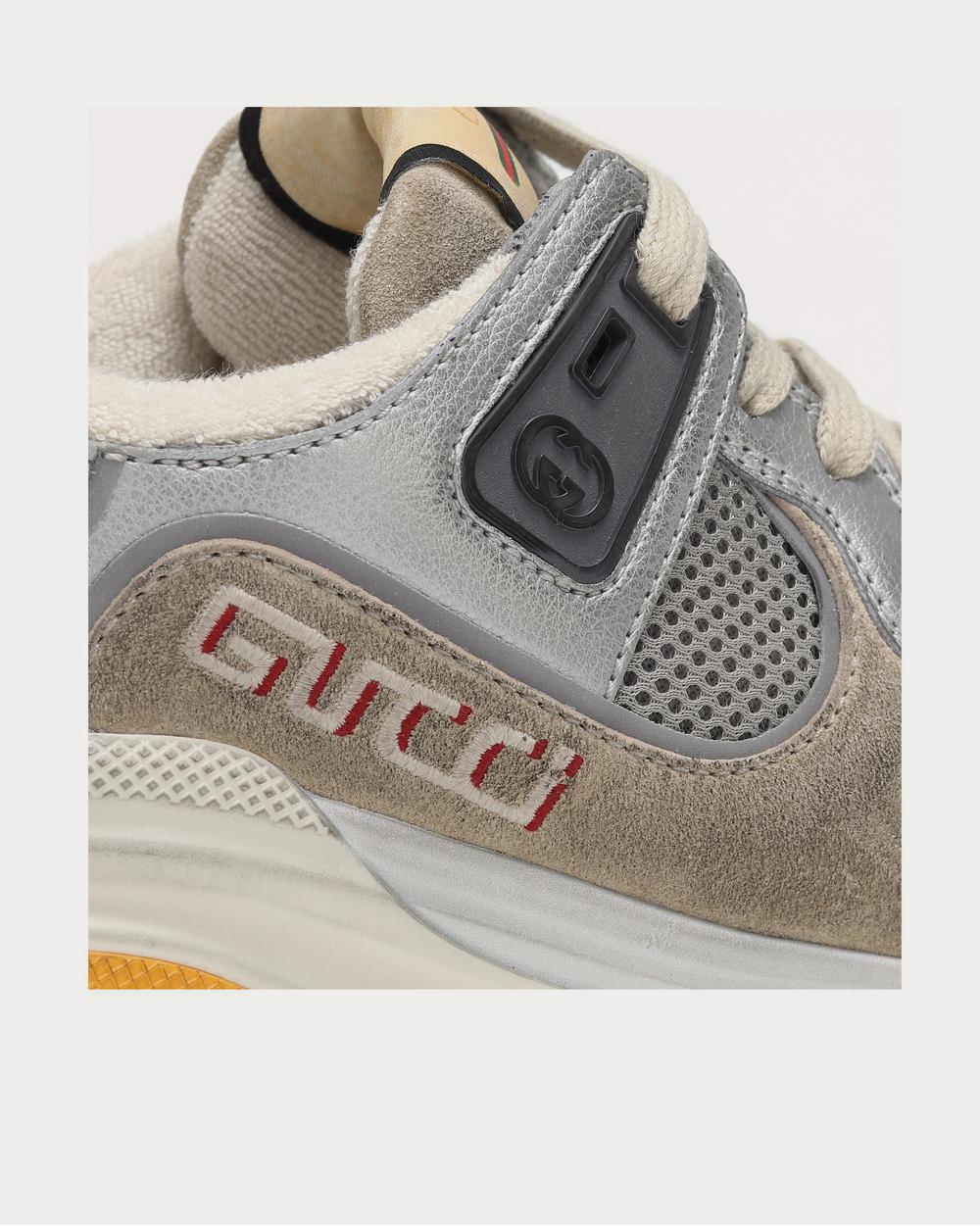 Gucci - Ultrapace leather Grey Low Top Sneakers