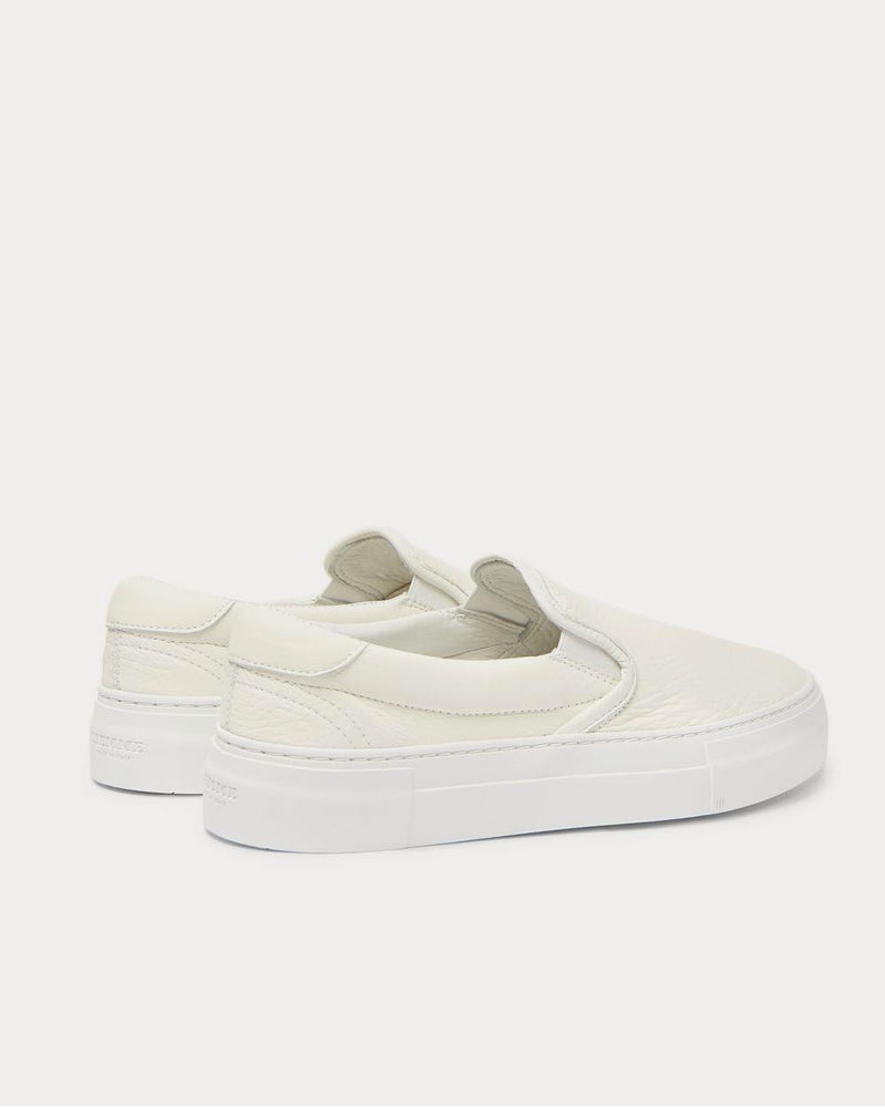 Diemme Garda Full-Grain Leather Slip-On  Off-white slip on sneakers - 4