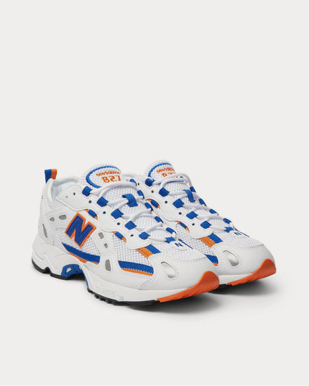 New Balance 827 Webbing-Trimmed Faux Leather and Mesh  White low top sneakers - 2