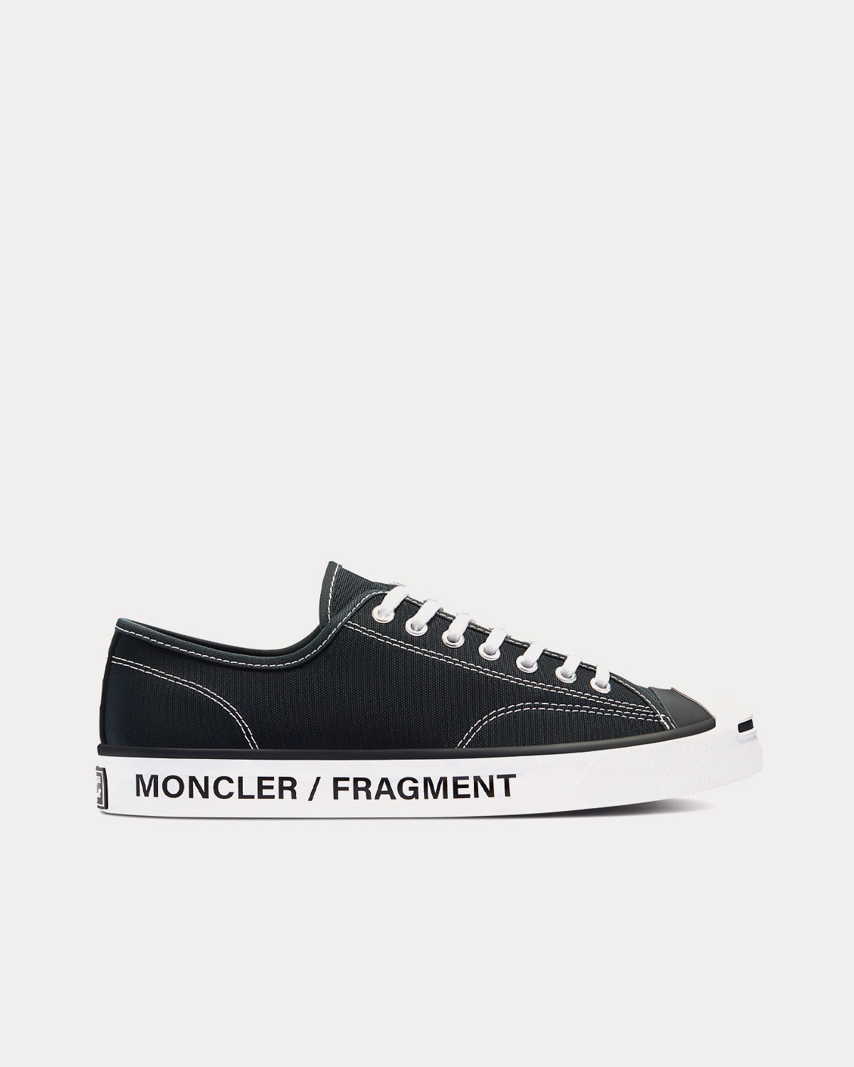 Converse x 7 Moncler FRGMT - Jack Purcell Black / Black / White Low Top Sneakers