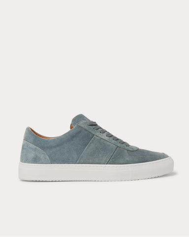 Mr P. Larry Suede  Blue low top sneakers