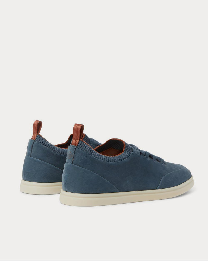 Loro Piana Soho Walk Nubuck  Blue low top sneakers - 3