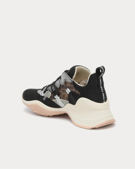 Fendi FFluid Mesh Black Low Top Sneakers - 3