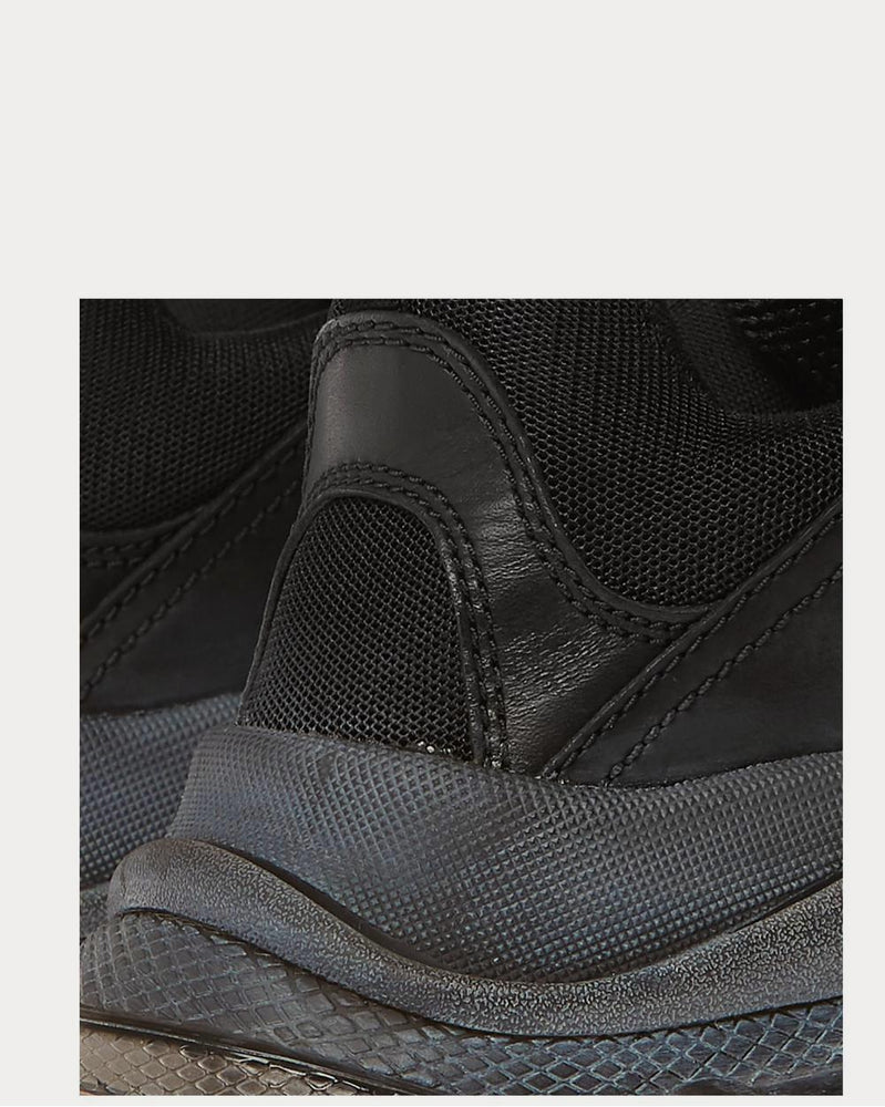 Balenciaga Triple S Clear Sole Mesh, Nubuck and Leather  Black low top sneakers - 5