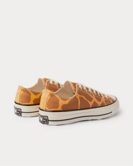 Converse Chuck 70 OX Giraffe-Print Canvas  Brown low top sneakers - 4