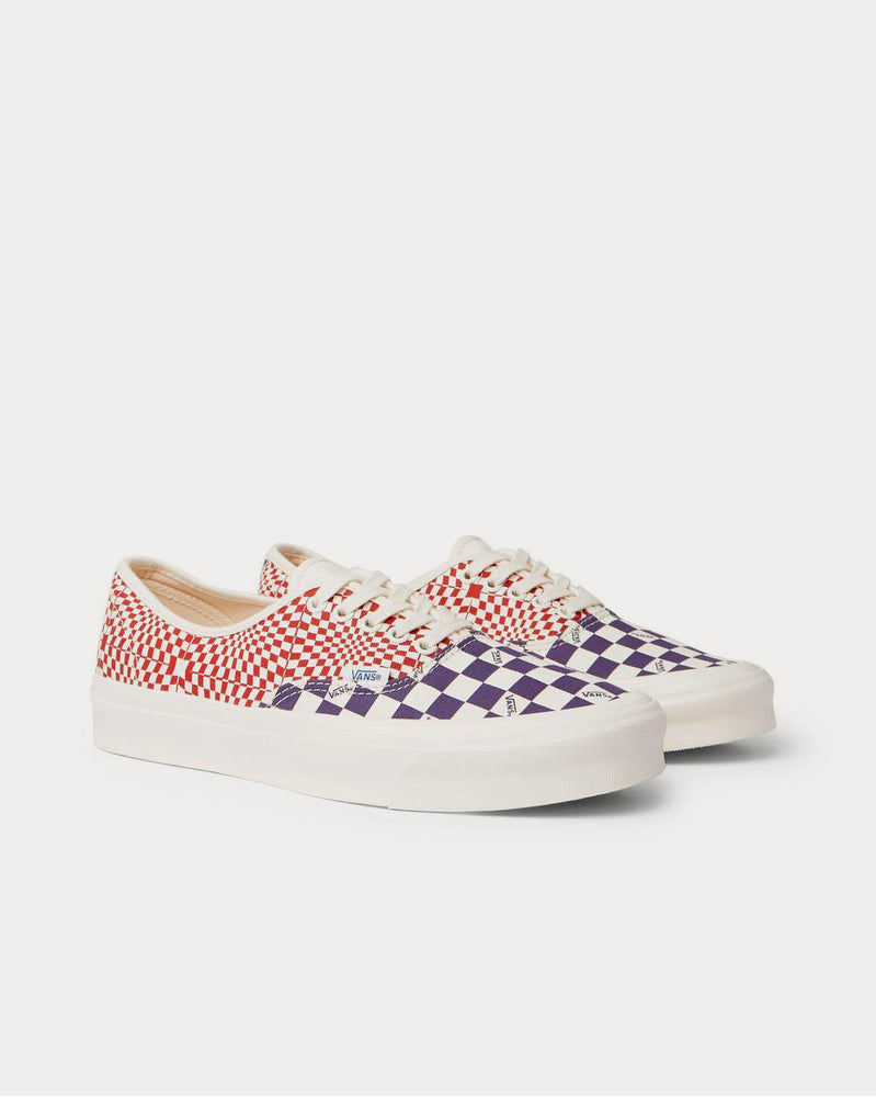 Vans OG Authentic LX Checked Canvas  White low top sneakers - 2