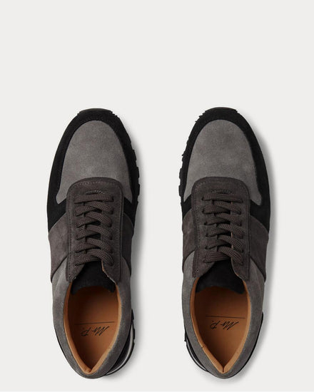 Mr P. Colour-Block Suede  Black low top sneakers - 6