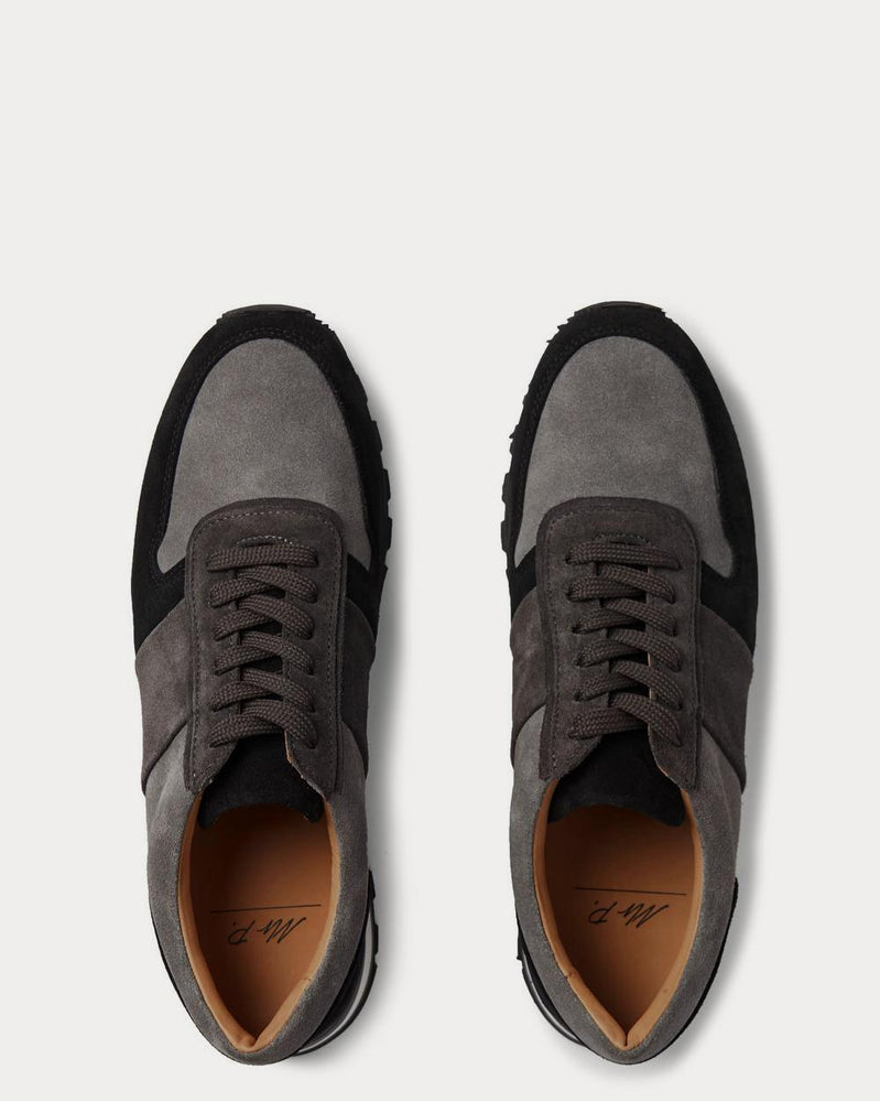Mr P. Colour-Block Suede  Black low top sneakers - 6