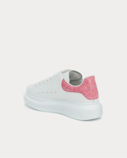 McQueen Leather White Low Top Sneakers - 3