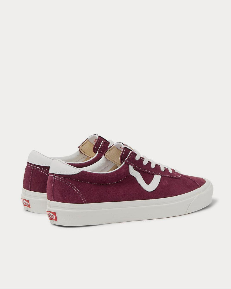 Vans Style 73 DX Anaheim Factory Leather-Trimmed Suede  Burgundy low top sneakers - 3