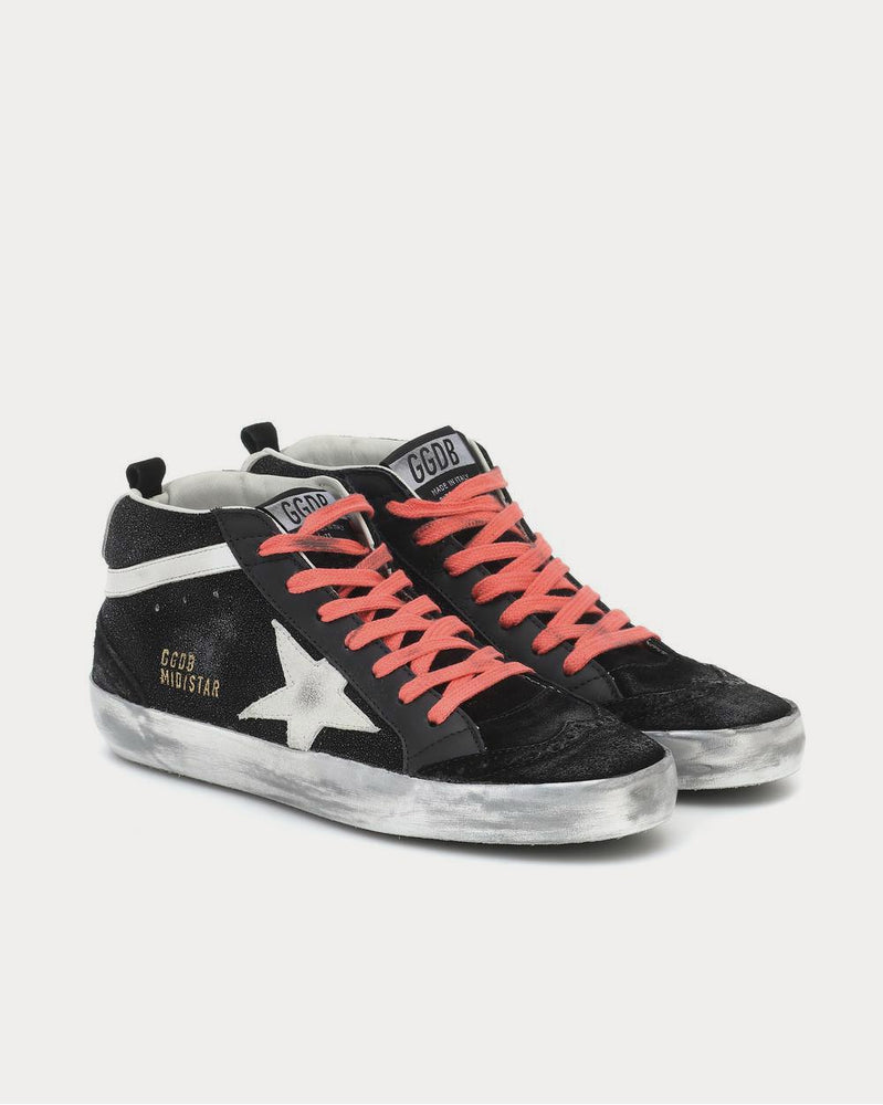 Golden Goose Mid Star Black High Top Sneakers - 2