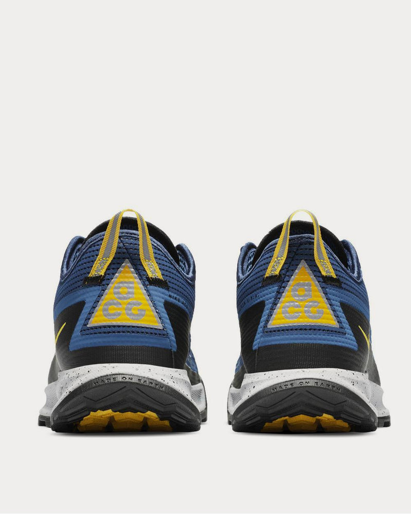 Nike ACG Air Nasu Rubber-Trimmed Mesh Hiking  Bright blue low top sneakers - 3
