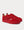 Happyrui Spiked Suede-Trimmed Glittered-Mesh  Red low top sneakers
