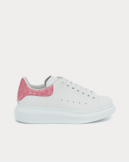 McQueen Leather White Low Top Sneakers - 1