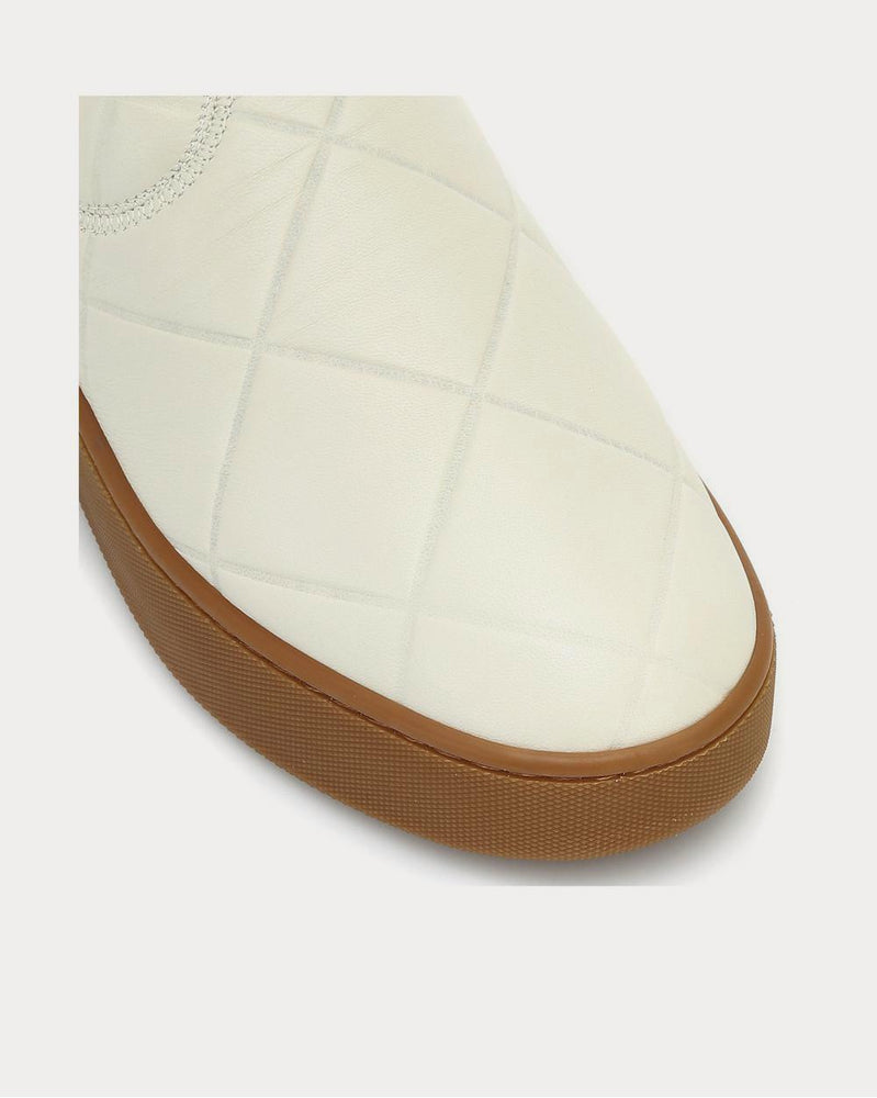 Bottega Veneta Slip On leather Cream Slip On Sneakers - 4