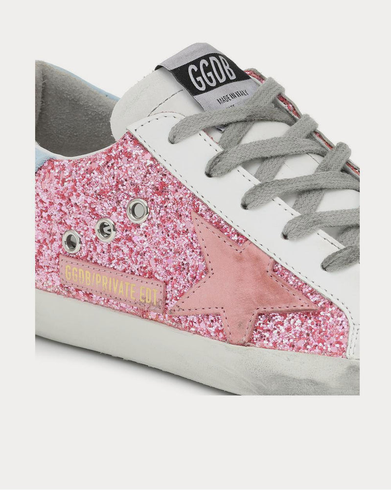 Golden Goose Superstar leather Pink Glitter Low Top Sneakers - 4