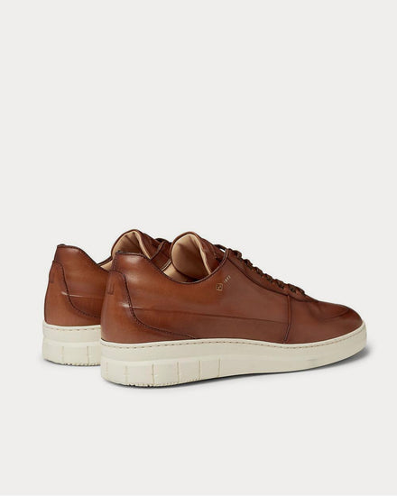Dunhill Duke Leather  Tan low top sneakers - 3