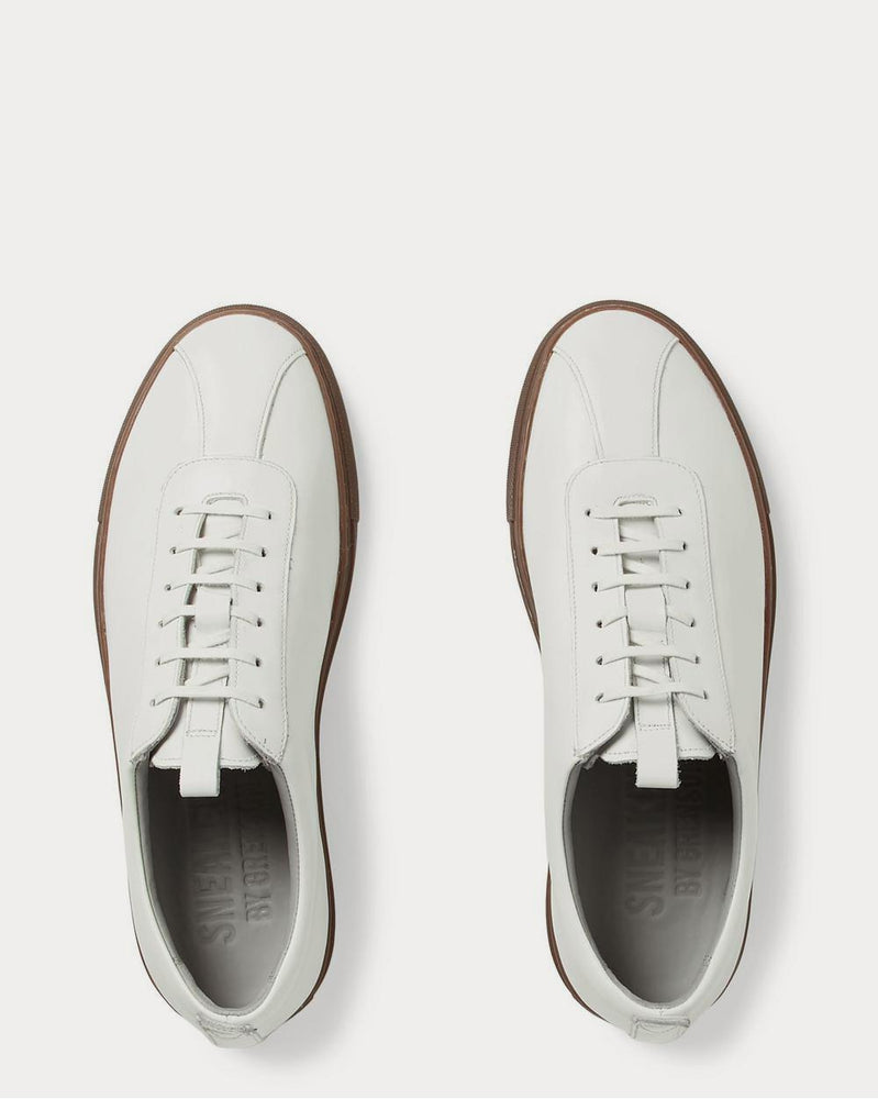 Grenson Leather  White low top sneakers - 6