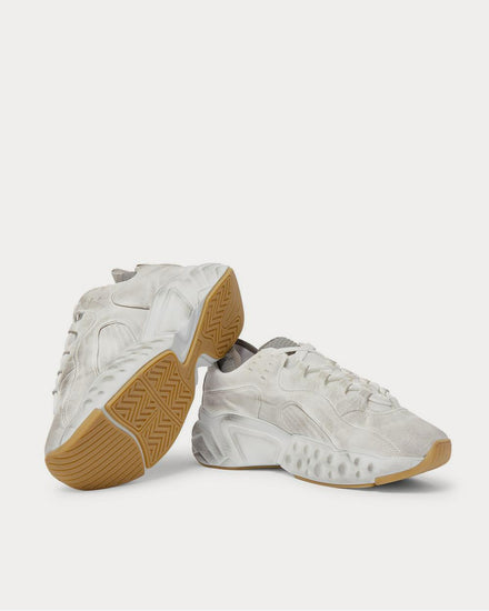 Acne Studios Distressed Suede  White low top sneakers - 3
