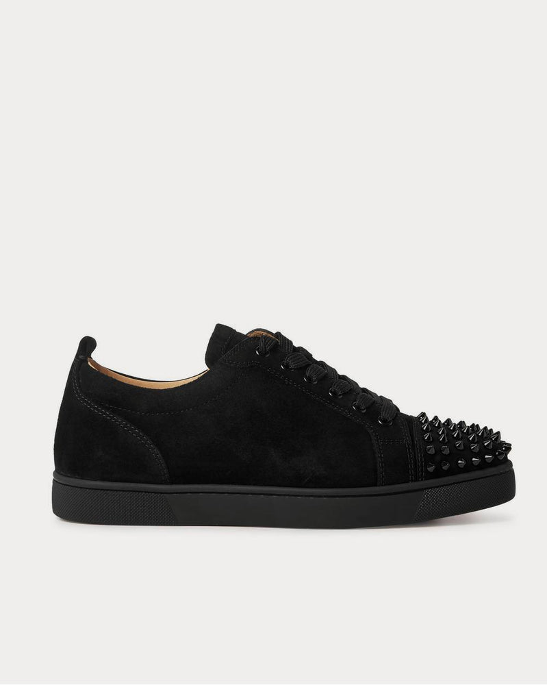 Christian Louboutin Louis Junior Studded Suede  Black low top sneakers - 1