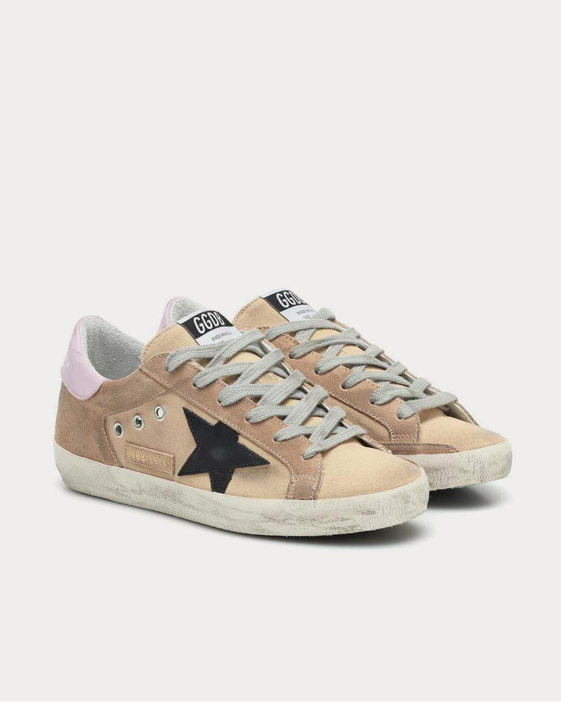 Golden Goose Superstar Canvas Star Sand Low Top Sneakers - 2