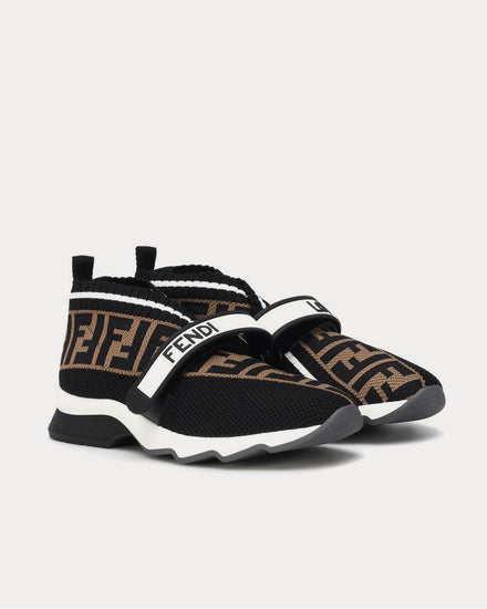 Fendi Rockoko knit Black Low Top Sneakers - 2