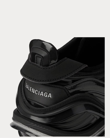 Balenciaga Tyrex Rubber and Coated-Mesh Panelled  Black low top sneakers - 4