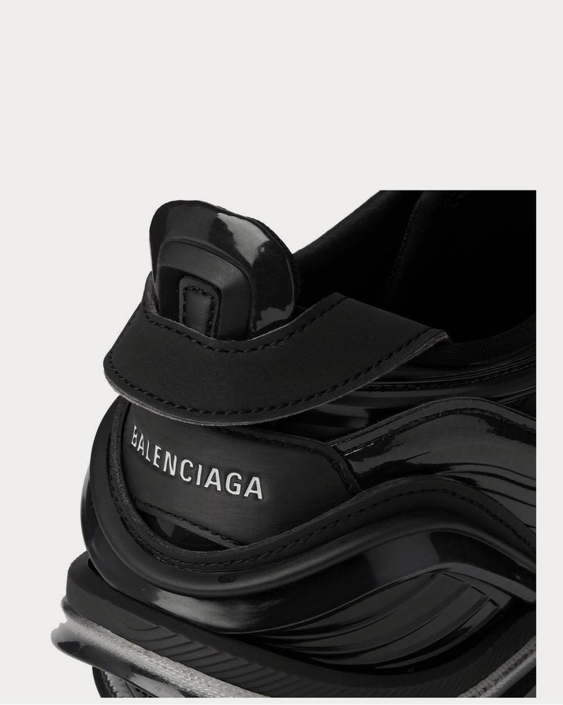 Balenciaga Tyrex Rubber and Coated-Mesh Panelled  Black low top sneakers - 4
