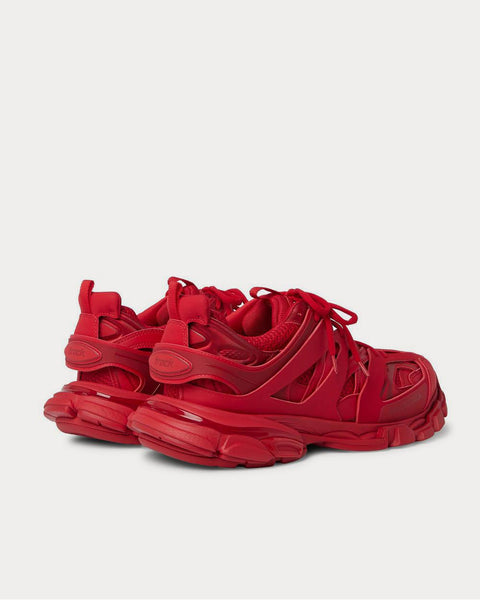 Track Nylon, Mesh and Rubber  Red low top sneakers