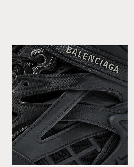Balenciaga Track.2 Nylon, Mesh and Rubber  Black low top sneakers - 5