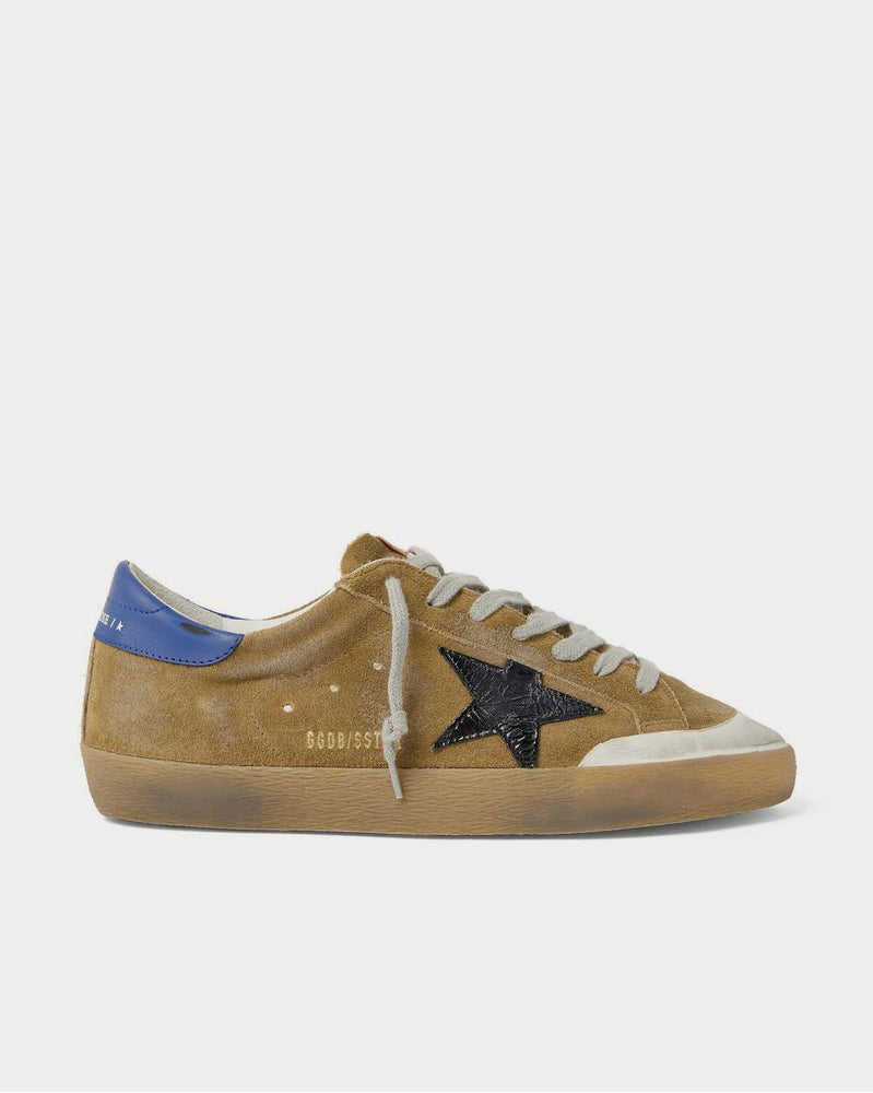Golden Goose Superstar Distressed Suede and Leather  Brown low top sneakers - 1