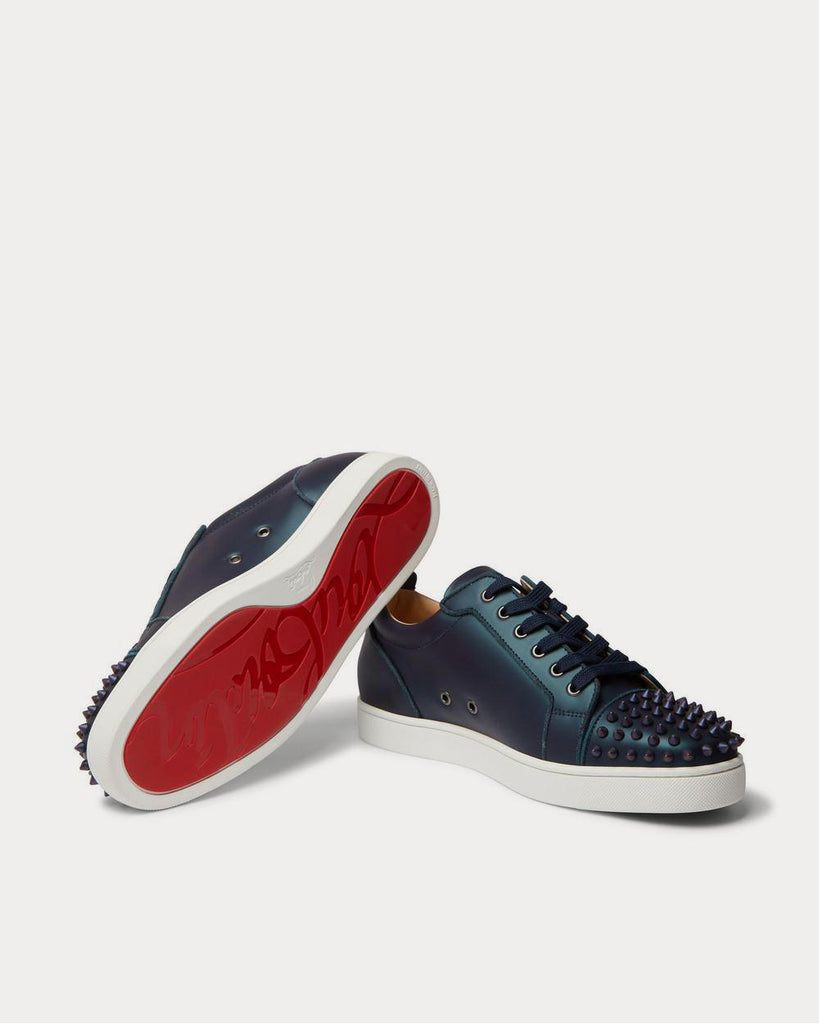 Christian Louboutin - Louis Junior Spikes Cap-Toe Suede Sneakers