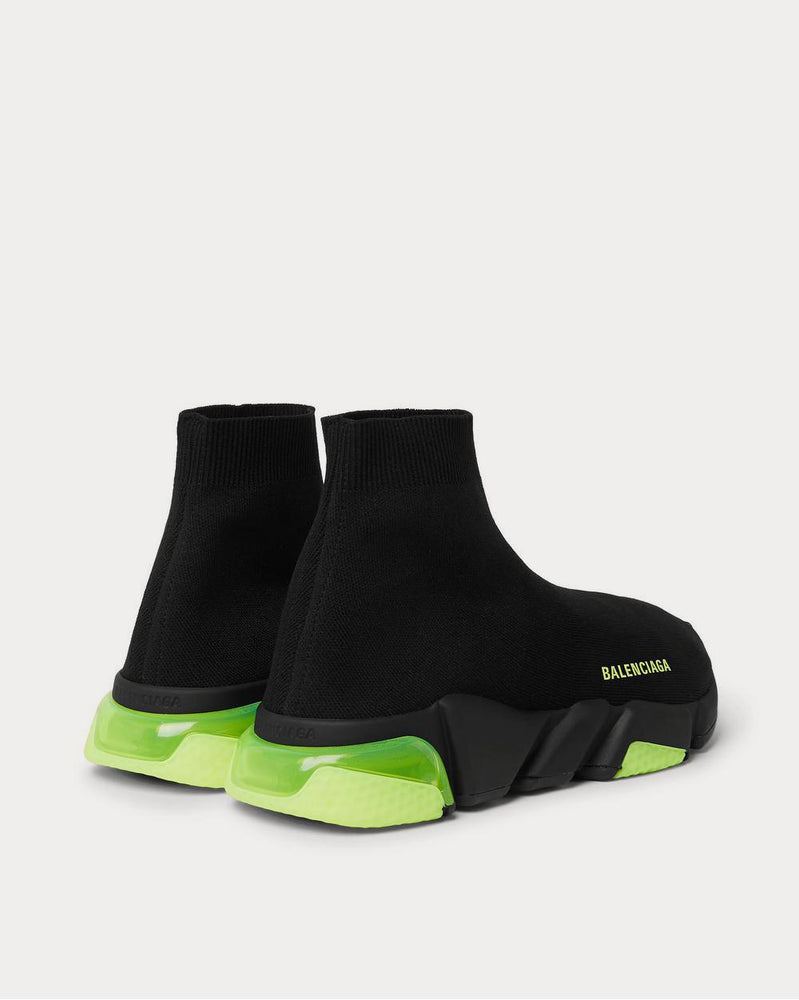 Balenciaga Speed LT Stretch-Knit Slip-On  Black high top sneakers - 3