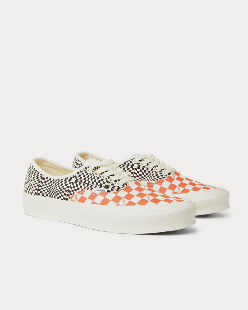Vans OG Authentic LX Checked Canvas  White low top sneakers - 2