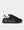 Exaggerated-Sole Rubber-Trimmed Leather  Black low top sneakers