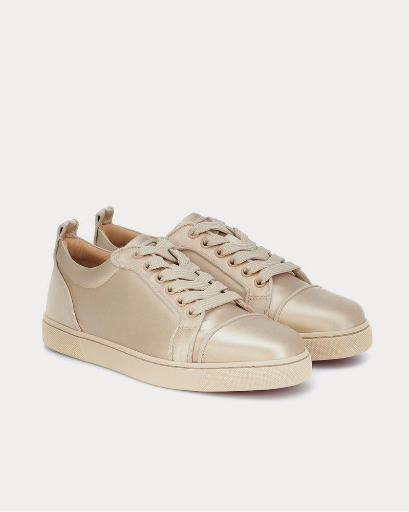 Christian Louboutin Louis Junior silk-satin Nude 1 Low Top Sneakers - 2