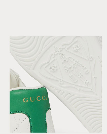 Gucci Ace G Rhombus Quilted Leather  White low top sneakers - 5