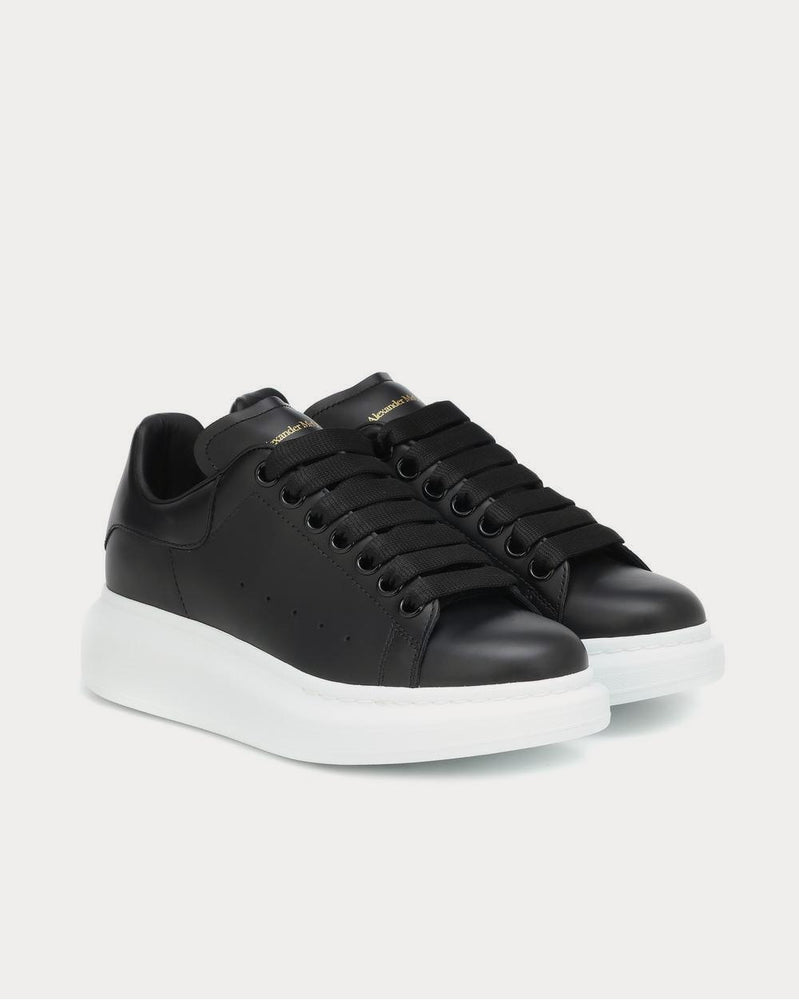 Alexander McQueen Leather Black Low Top Sneakers - 2