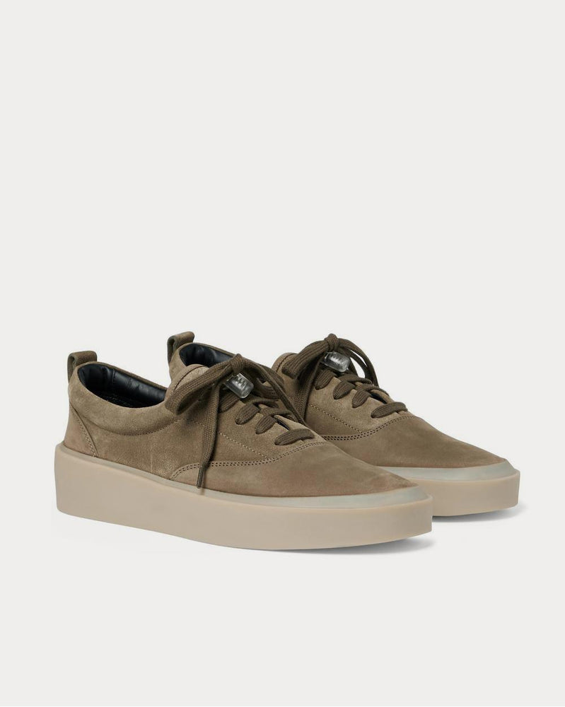 Fear of God 101 Suede and Nubuck  Army green low top sneakers - 2