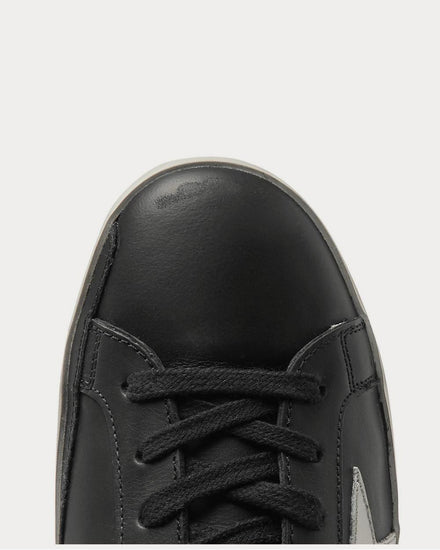 Golden Goose Superstar Distressed Leather and Suede  Black low top sneakers - 5