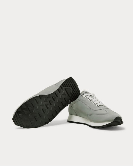 Prada Milano 70 Rubber-Trimmed Nylon  Gray low top sneakers - 3