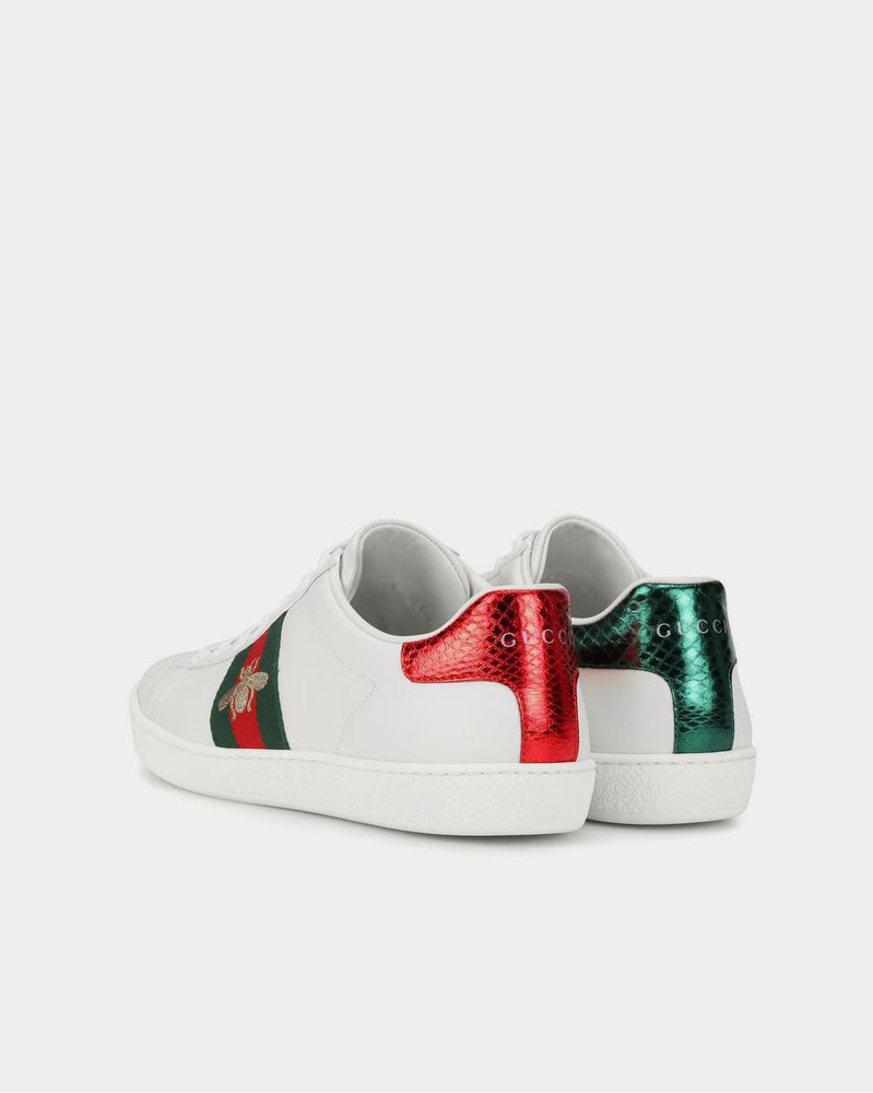Gucci Ace leather water snake leather Low Top Sneakers - 3