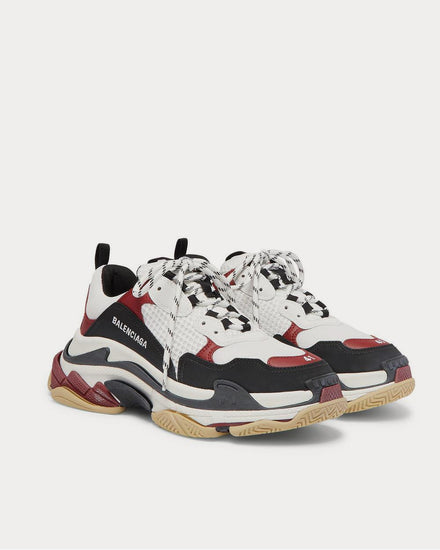 Balenciaga Triple S Mesh, Nubuck and Leather  Black low top sneakers - 2
