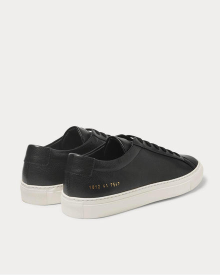 Common Projects Original Achilles Full-Grain Leather  Black low top sneakers - 4