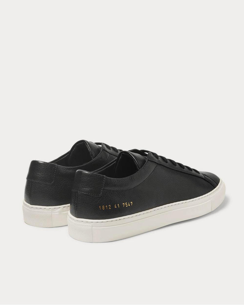 Common Projects Original Achilles Full-Grain Leather  Black low top sneakers - 4